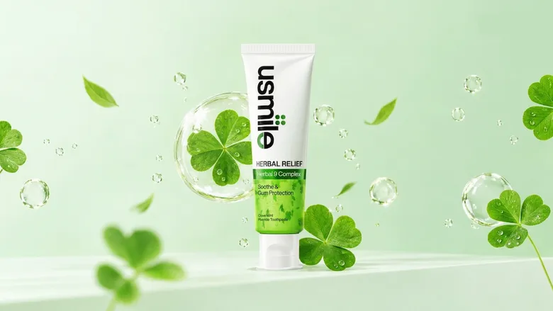 ตลาดยาสีฟันสมุนไพรโลกแตะ 2.56 พันล้านดอลลาร์ usmile รับเทรนด์ Oral Care Is Self-Care เปิดตัว usmile Herbal Relief ผสานสมุนไพร 9 ชนิด เจาะคนรุ่นใหม่ที่มองหาความอ่อนโยนควบคู่ประสิทธิภาพ