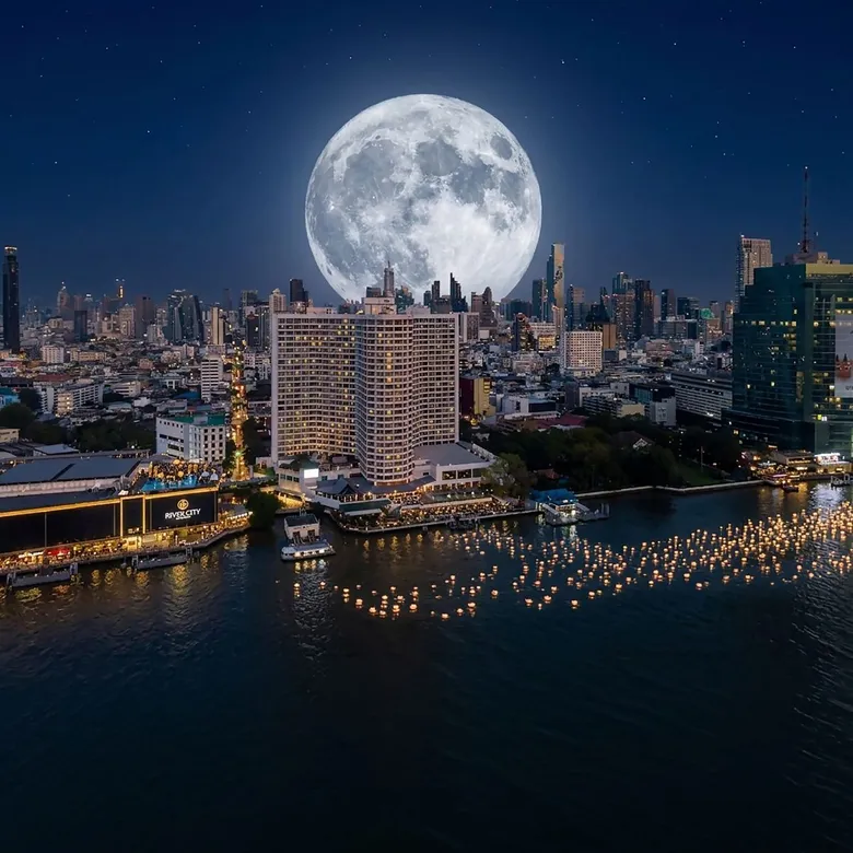 Celebrate Loy Krathong by the River at Royal Orchid Sheraton Riverside Hotel Bangkok