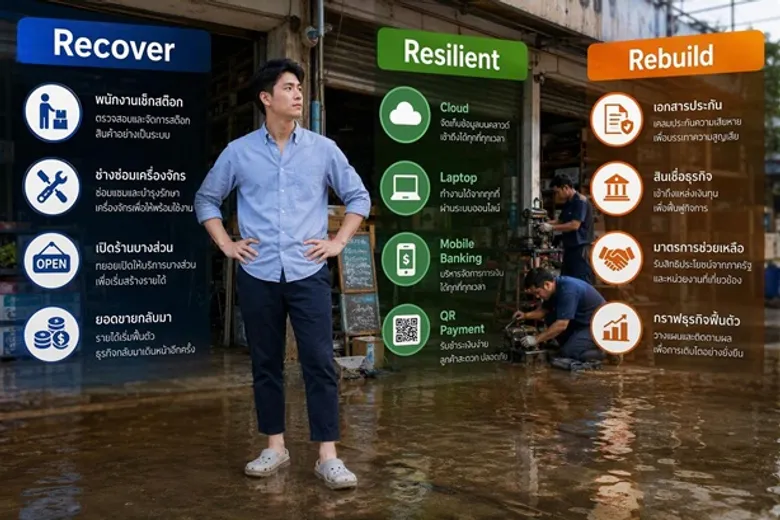 finbiz by ttb แนะ "3 Re" แนวทางฟื้นธุรกิจหลังน้ำท่วม ให้พร้อมเดินหน้าต่ออย่างยั่งยืน