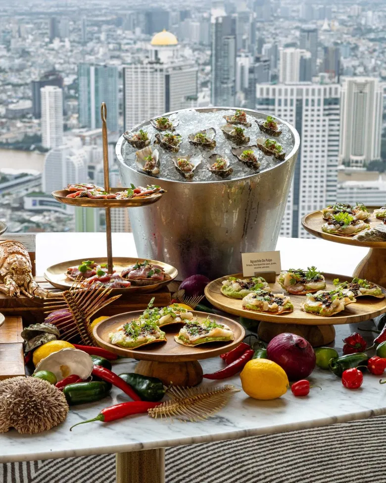 เปิดพิกัด Sunday Brunch วิวสวยใจกลางกรุงเทพฯ แบบพาโนรามา กับ "DOMINGOS EN OJO"