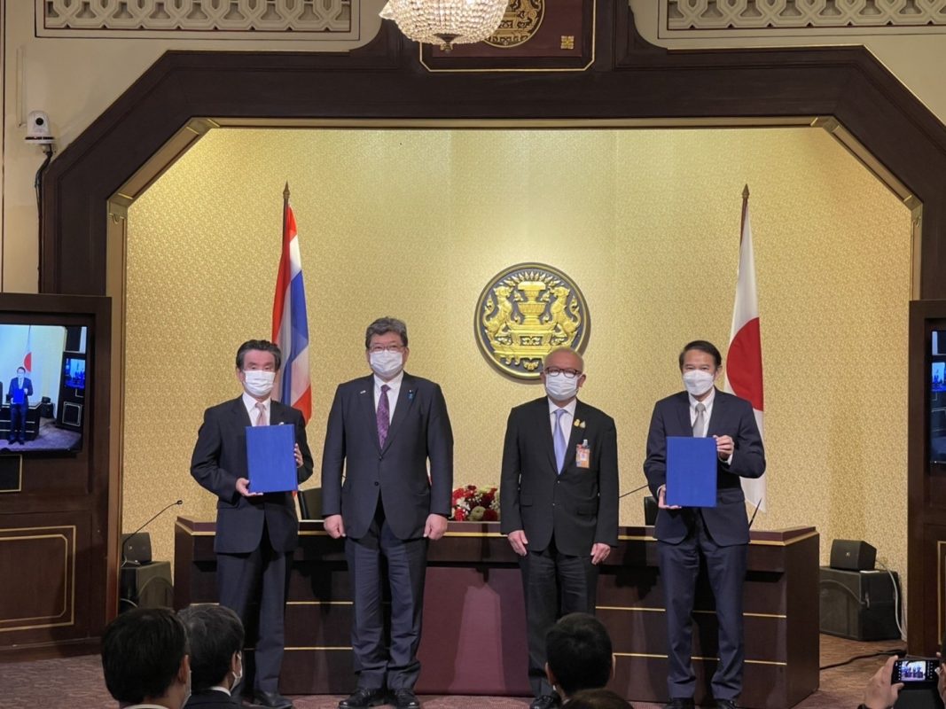จากการเยือนประเทศไทยของรัฐมนตรีเมติญี่ปุ่นสู่การลงนามบันทึกความร่วมมือระหว่าง เจโทรและบีโอไอ สกพอ และสยย