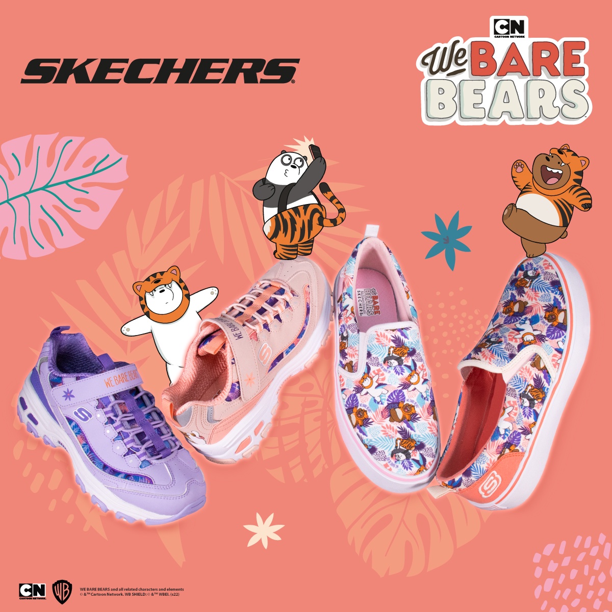 สเก็ตเชอร์ส ส่งสามหมีจอมป่วม We Bare Bears มาคำรามส่งความสุขต้อนรับปีเสือ ในคอลเลคชั่น SKECHERS X We Bare Bears