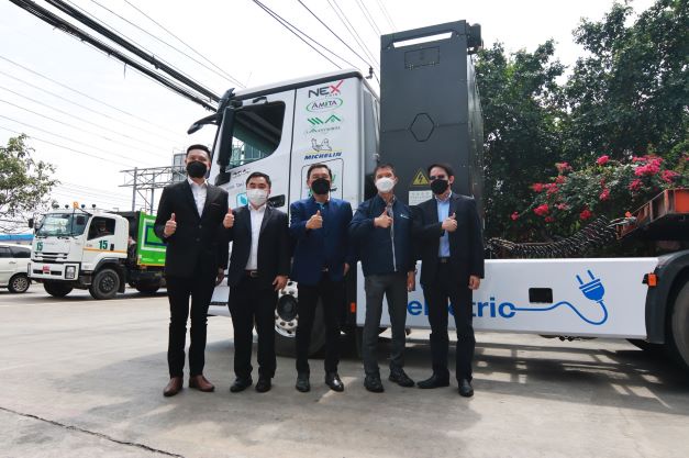 SVL Group นำร่องทดลองวิ่งรถบรรทุกหัวลากพลังงานไฟฟ้าขนส่งสินค้า ภายใต้โครงการ SVL EV LINE Truck รักษ์โลก