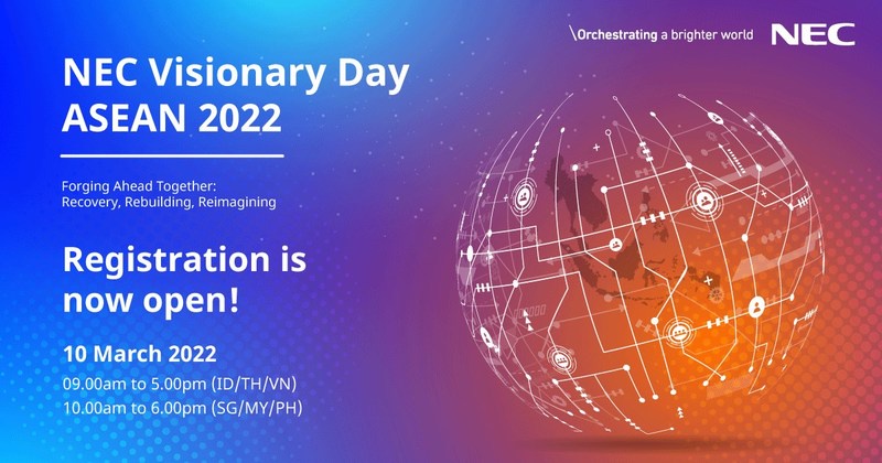 เอ็นอีซี กำหนดวิสัยทัศน์การฟื้นฟูช่วงหลังโควิด-19 ในงาน NEC Visionary Day ASEAN ครั้งปฐมฤกษ์