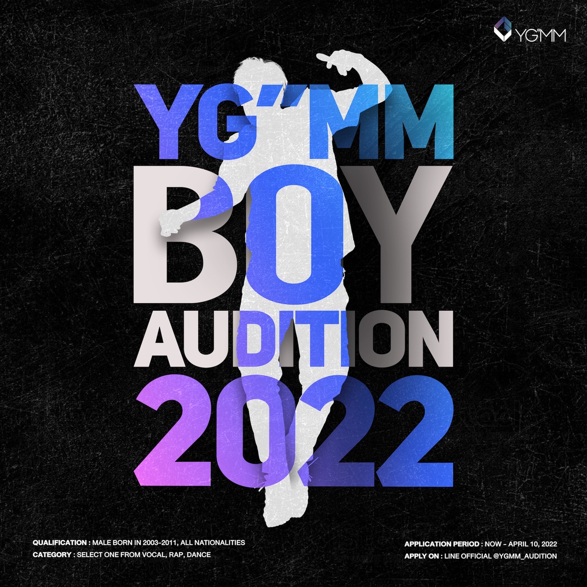 YG''MM เปิดโปรเจกต์ใหญ่ YGMM Boy Audition 2022 ค้นหา Boy Trainee ทั่วโลกร่วมเป็นศิลปินฝึกหัด