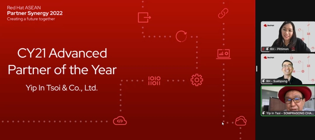 ยิบอินซอย คว้ารางวัล CY21 Advanced Partner จาก Red Hat