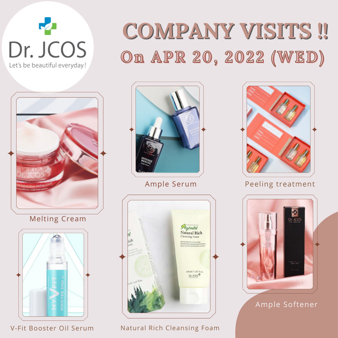 C.M.S. Business Consulting เชิญร่วมงาน B2B Matching /บริษัทเกาหลี DR. JCOS CO., LTD. ออกพบลูกค้าไทย (Company visits) วันที่ 20 เมษายน