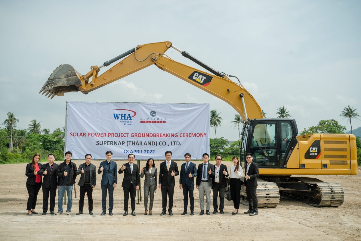 WHAUP Joined Hands with SUPERNAP (Thailand) to Break Ground for Solar Farm Project