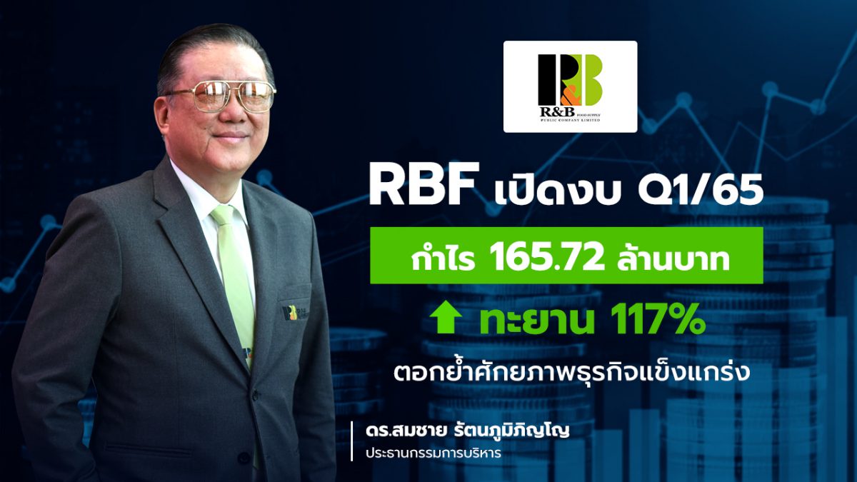 RBF โชว์กำไร Q1/65 พุ่งทะยาน 117%