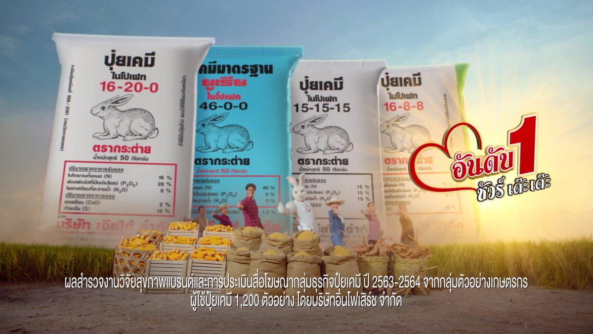 Rabbit Fertilizer launches the latest TVC Tid Jai Pui Tra Kratai, Ensuring its Number 1 Fertilizer Brand for Great