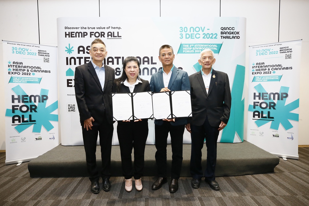 TIHTA - NEO ลงนามความร่วมมือ เตรียมจัดงาน Asia International HEMP and Cannabis Expo 2022