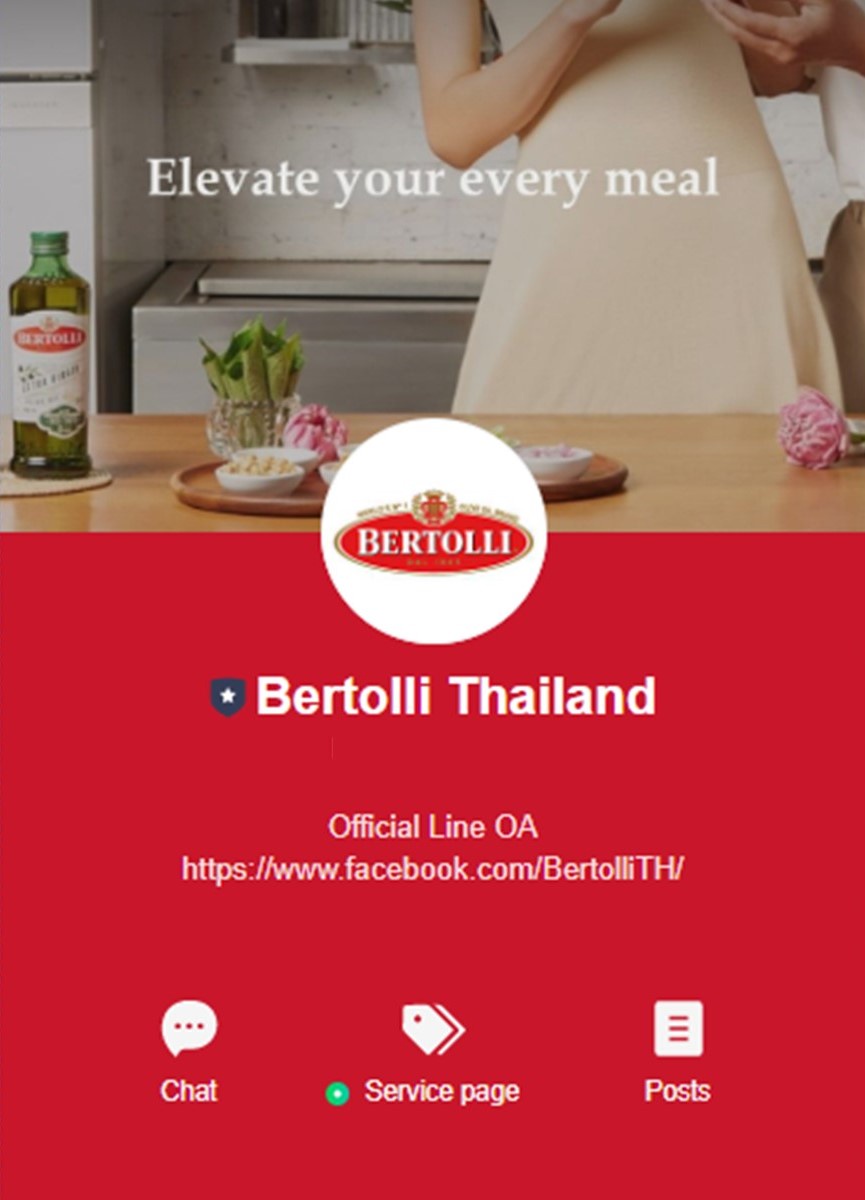 BERTOLLI celebrates launch of its first LINE Official Account in Thailand to bring elevated meals closer to Thais