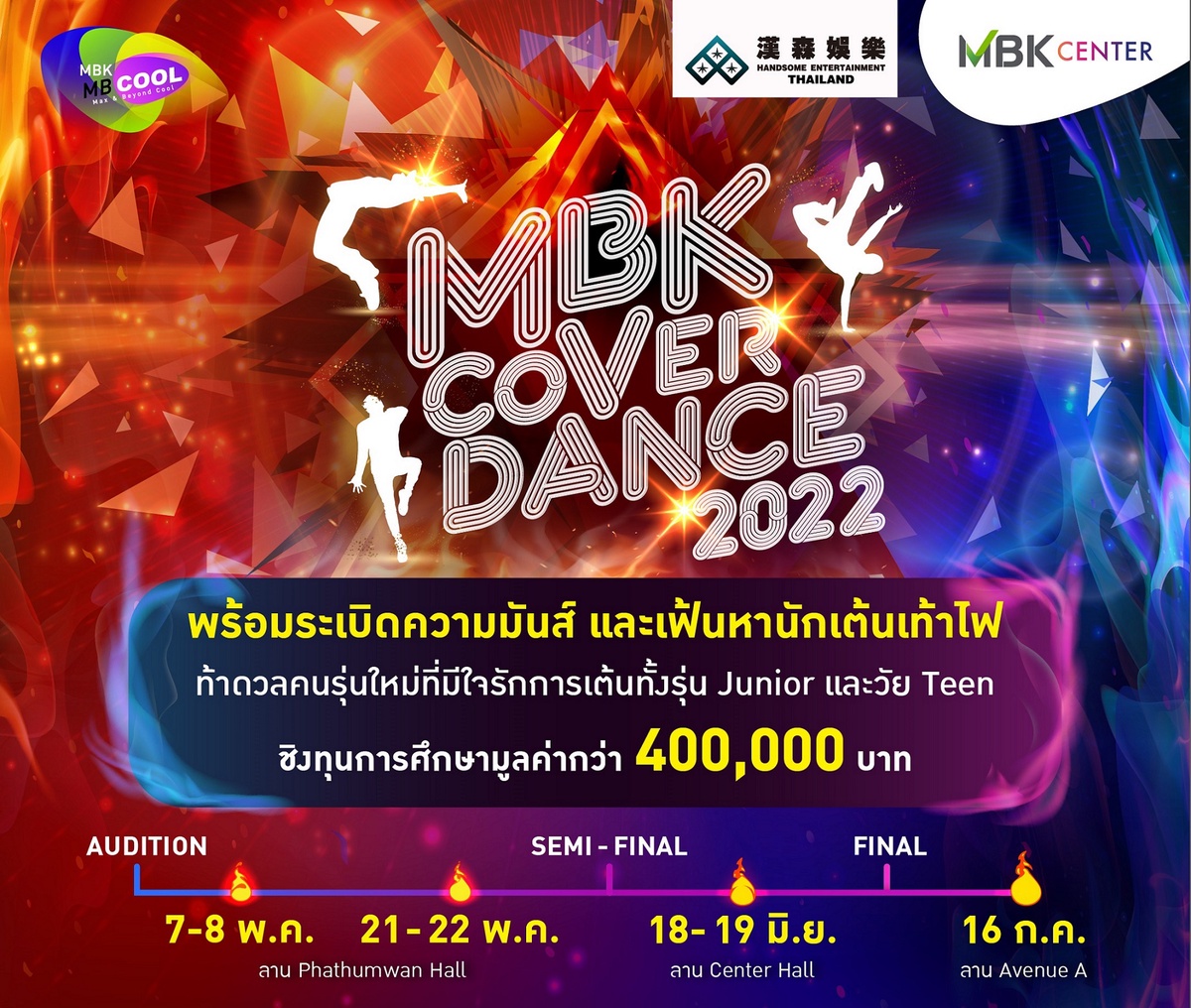 มันส์เข้มข้นมาก! เอ็ม บี เค เซ็นเตอร์ ชวนชมการแข่งขันรอบรองชนะเลิศ MBK COVER DANCE 2022