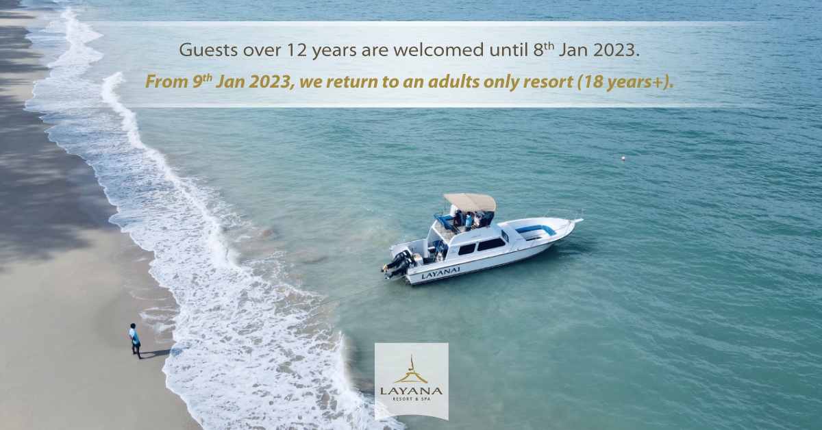 Layana Resort Spa Revises Age Policy and Returns to Adults-Only Resort
