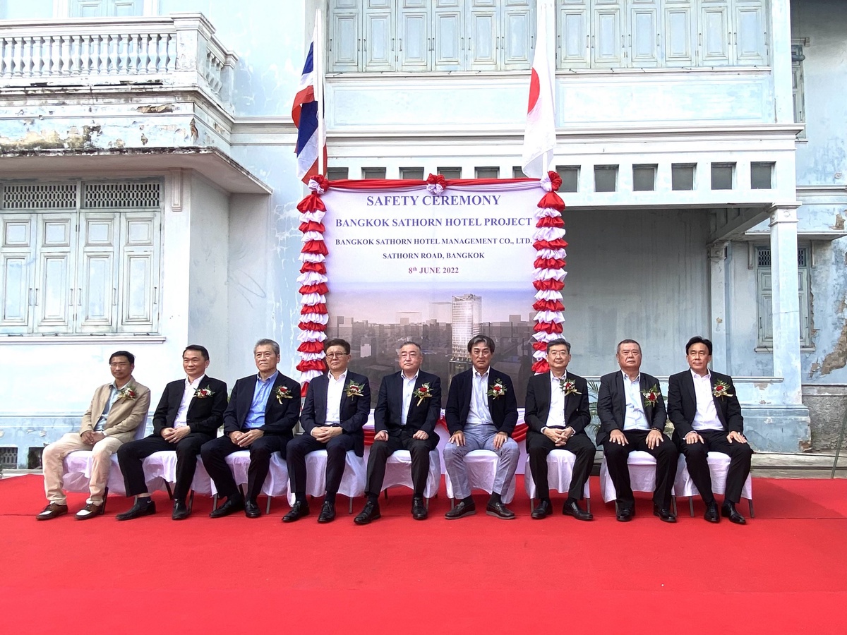 ไพรัช เล้าประเสริฐ ร่วมงาน SAFETY CEREMONY BANGKOK SATHORN HOTEL PROJECT