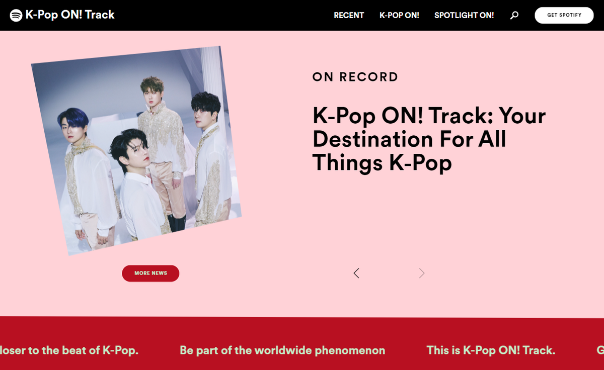 Spotify launches 'K-Pop ON! Track': A new site dedicated to the genre that has taken the world by storm
