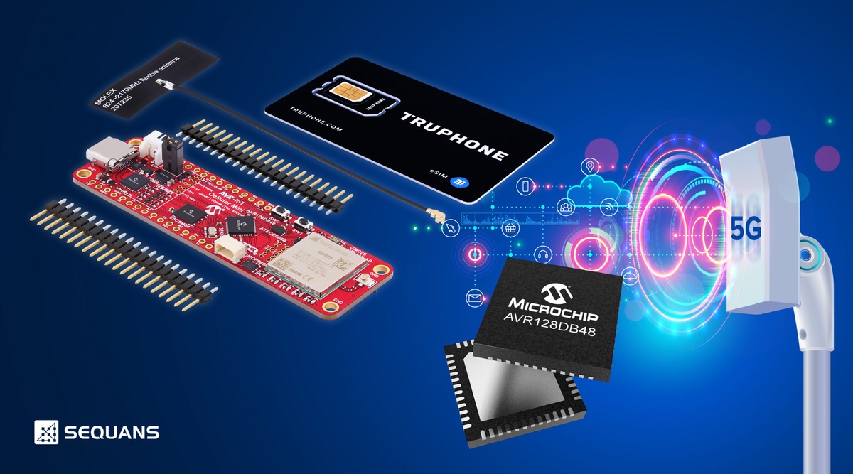 บอร์ดพัฒนา 8-bit MCU รุ่นใหม่เชื่อมต่อกับเครือข่าย 5G LTE-M Narrowband-IoT