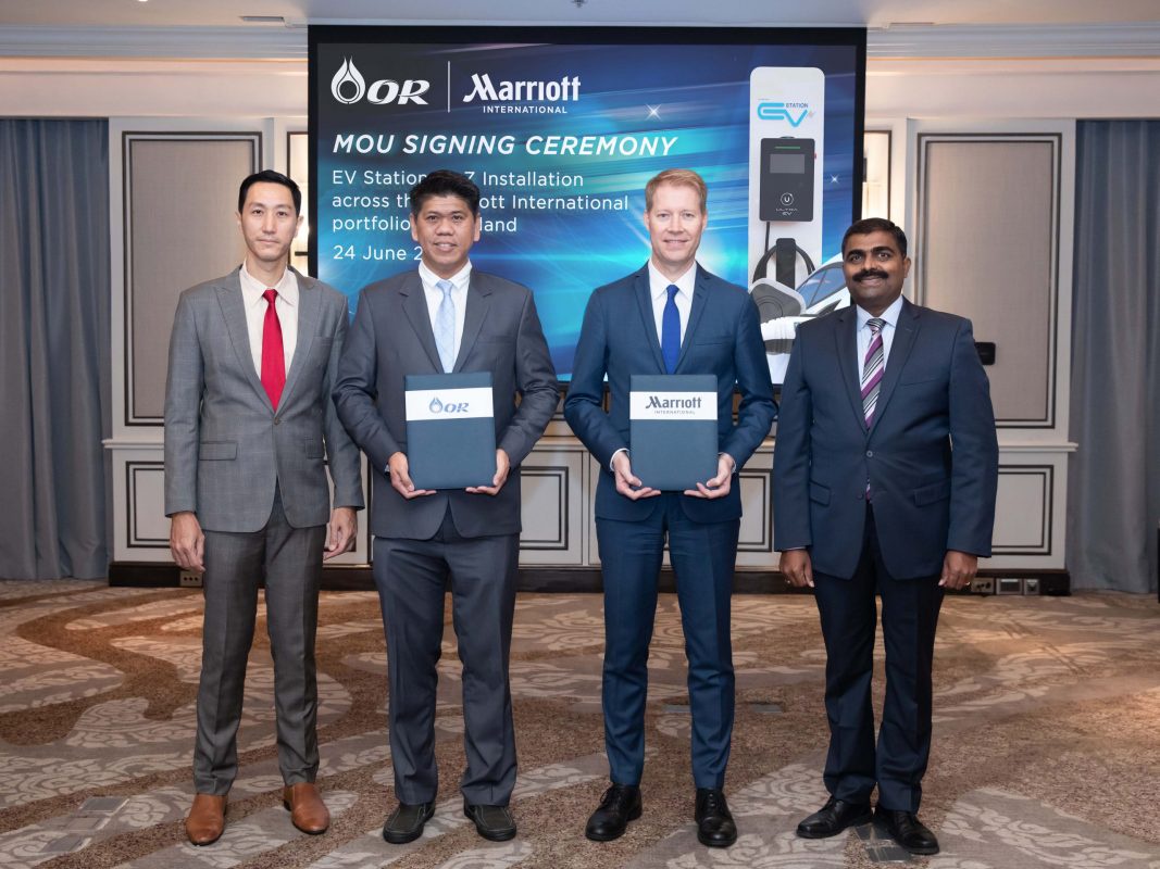 OR joins hands with Marriott International, expanding the network of EV Station PluZ to facilitate electric vehicle charging at 30 hotels and resorts across
