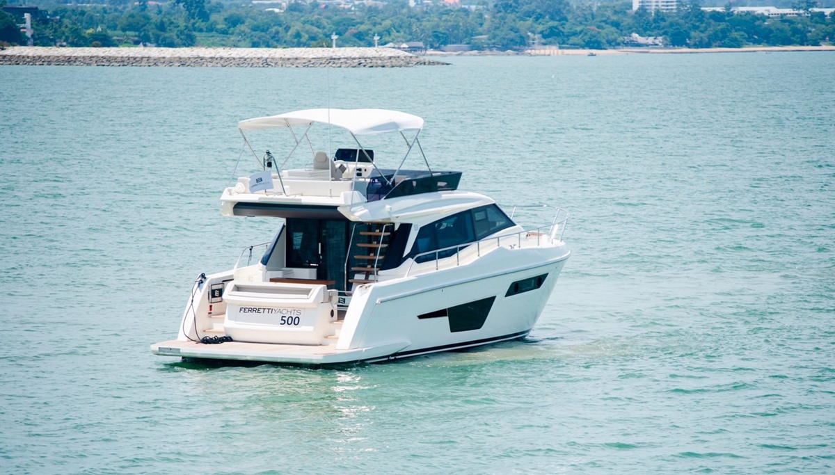 V Yachts Asia Unveils for the First Time in Thailand Italy's Renowned Ferretti Yachts 500 and Riva 76' Perseo