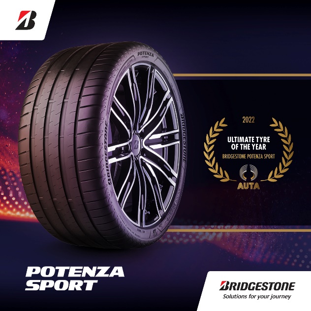 Bridgestone Potenza Sport คว้ารางวัล AUTA ประจำปี 2022 ประเภท Ultra-High Performance และ Overall Tyre of the Year