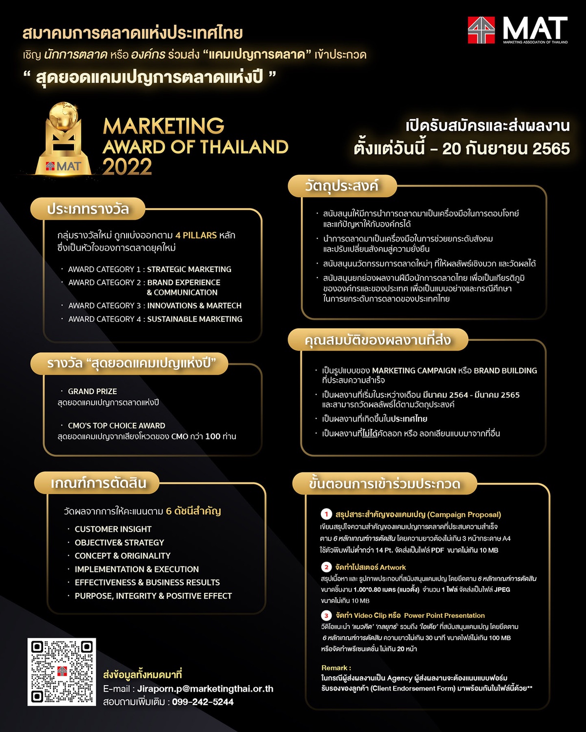 สมาคมการตลาด จัดประกวด Marketing Award of Thailand เฟ้นหาสุดยอดแคมเปญการตลาดแห่งปี รับสมัครถึง 20 ก.ย.นี้