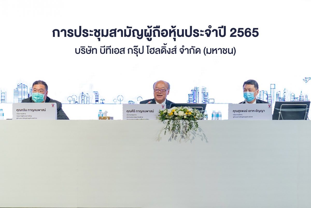 BTS Group's 2022 Annual General Meeting of Shareholders approved final dividendat the rate of THB 0.15 per share to be paid on 23 August 2022
