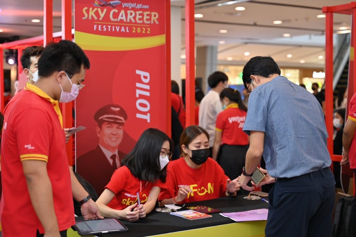 ไทยเวียตเจ็ทจัดงาน Sky Career Festival 2022 เปิดรับพนักงานหลายตำแหน่งรับธุรกิจการบินฟื้น