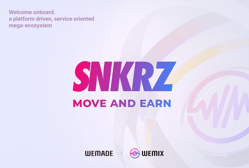 Wemade makes strategic investment in Move-to-Earn (M2E) project SNKRZ