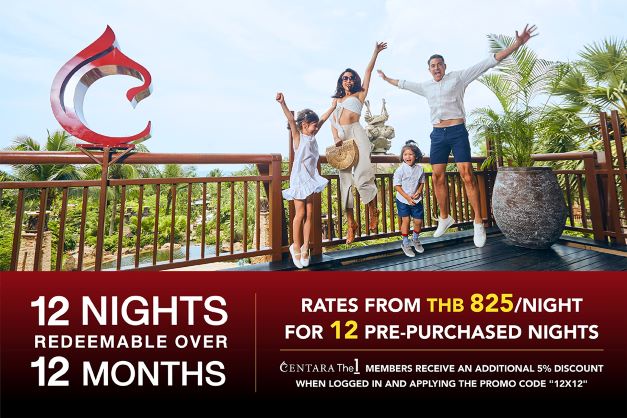 Centara Offers Bulk Discount Rates with Pre-Purchased Nights for travellers across Thailand