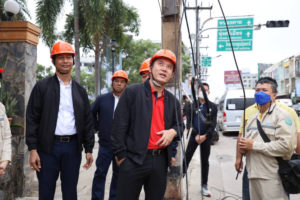 ชัยวุฒิ ลุยต่อจัดระเบียบสายสื่อสารจ.อุดรธานี