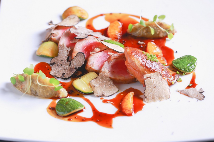 Shuffle up to Red Sky for our new Truffle Yellowfin Seasonal Menu at Red Sky restaurant