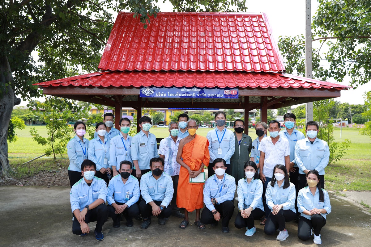 บมจ. ไทยเซ็นทรัลเคมี นำทีมปรับปรุง ซ่อมแซมศาลาพักเอนกประสงค์วัดเสด็จ เพื่อส่งมอบให้เป็นประโยชน์ต่อคนในชุมชน