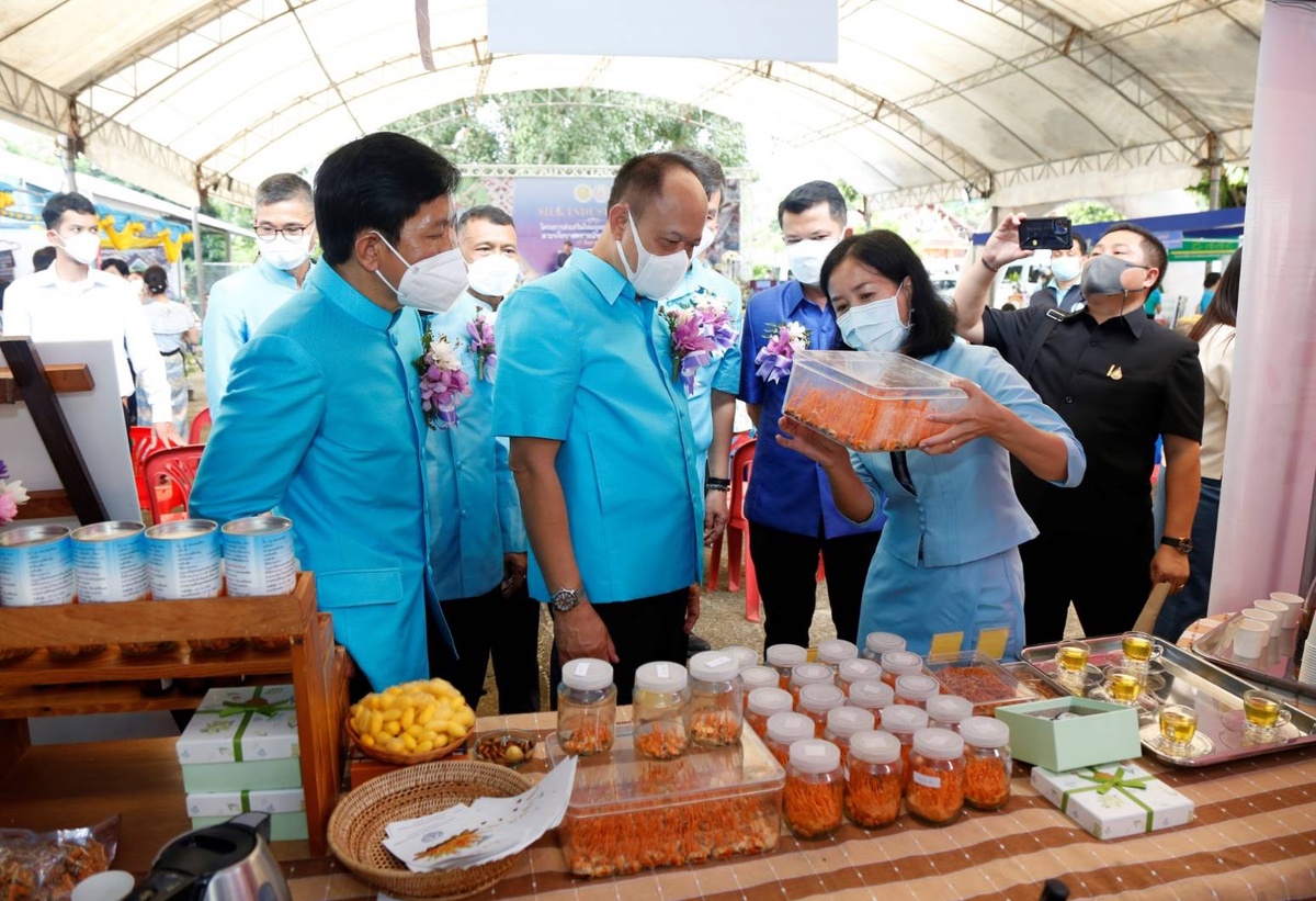 ปลัดเกษตรฯ เปิดงานโครงการส่งเสริมไหมอุตสาหกรรมรังเหลือง โชว์ผลงานตามนโยบายตลาดนำการผลิต ชู น่านโมเดล พร้อมเดินหน้าต่อ ขยายผลทั่วทุกพื้นที่