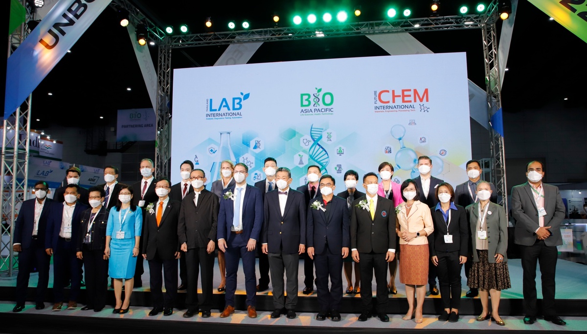 วว. ร่วมพิธีเปิดงานเทคโนโลยีเครื่องมือห้องปฏิบัติการทางวิทยาศาสตร์ชั้นนำในภูมิภาคเอเชีย Thailand LAB INTERNATIONAL 2022 , Bio Asia Pacific 2022, FutureCHEM INTERNATIONAL