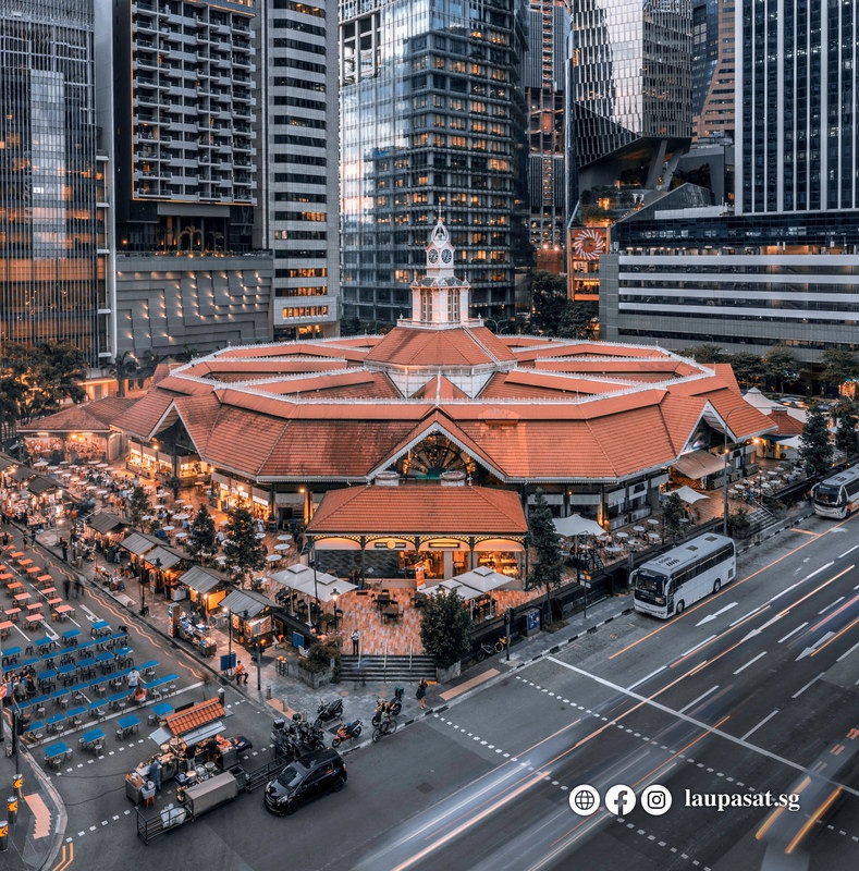 Visit Singapore's Iconic and Best Looking* Food Hall Lau Pa Sat for an Authentic Taste of Singaporean Favourite Food and