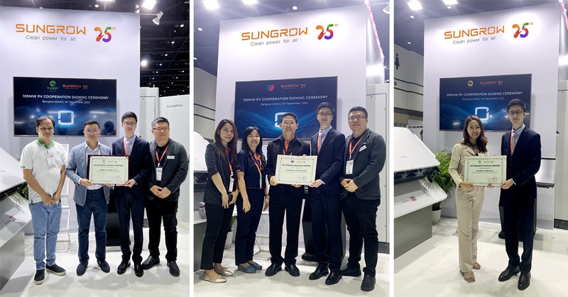 Sungrow Signed 400MW Cooperation Agreements during ASEAN Sustainable Energy Week 2022