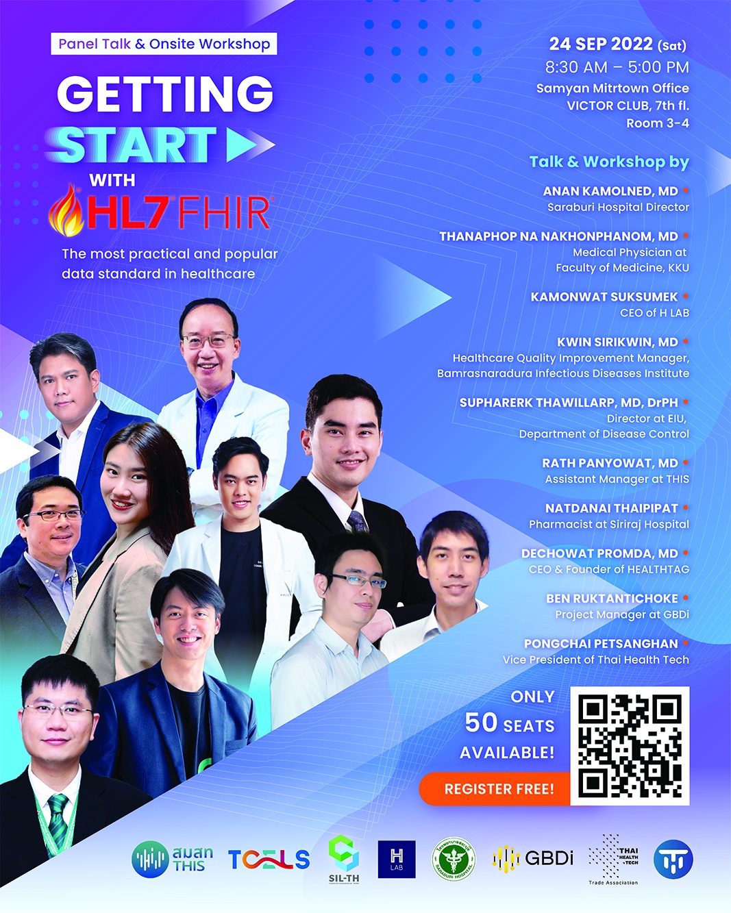 งานเสวนา GETTING START with FHIR : The most practical and popular data standard in healthcare