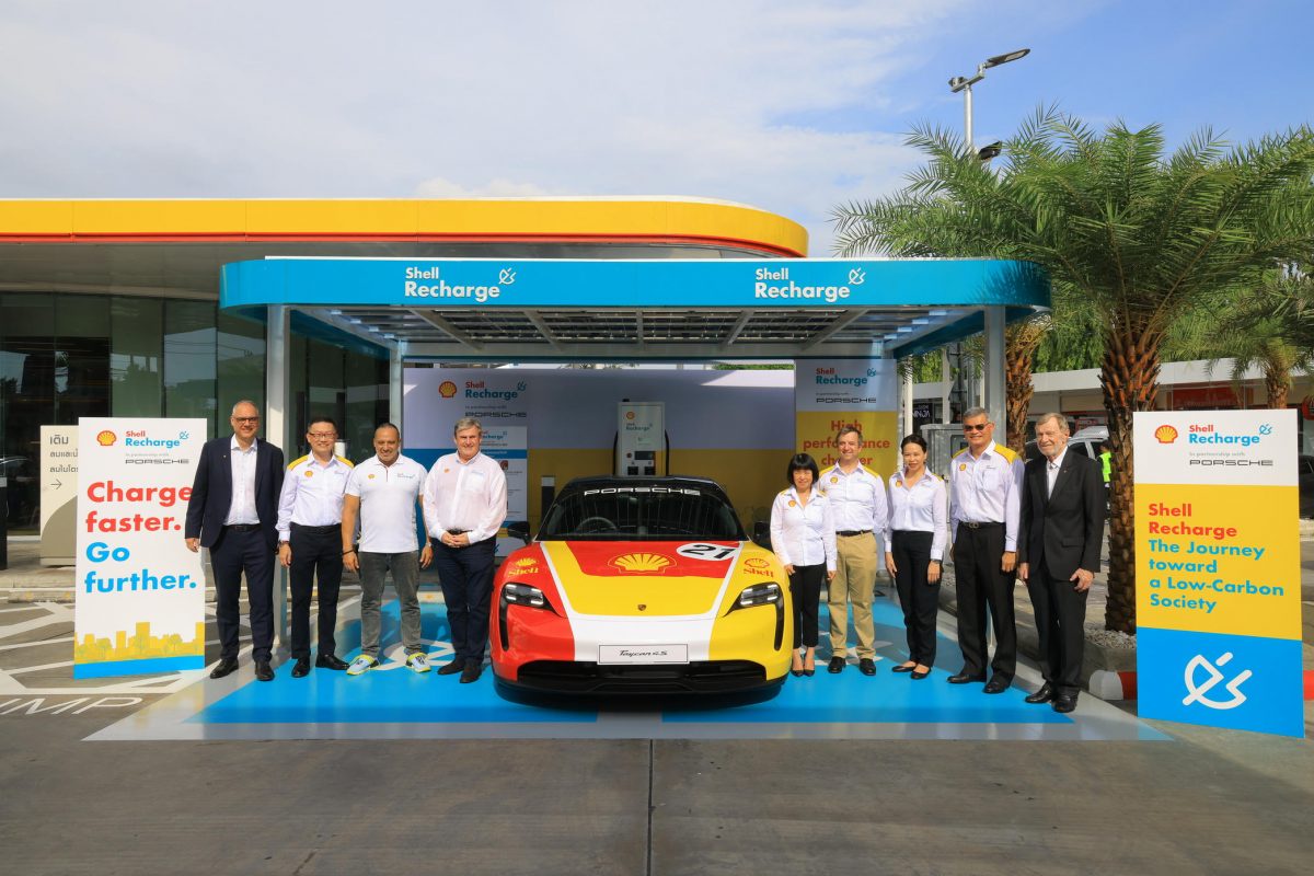 Porsche Asia Pacific and Shell launch first 180 kW high-performance charging site in Thailand, establishing longest emission-free highway route in South East Asia