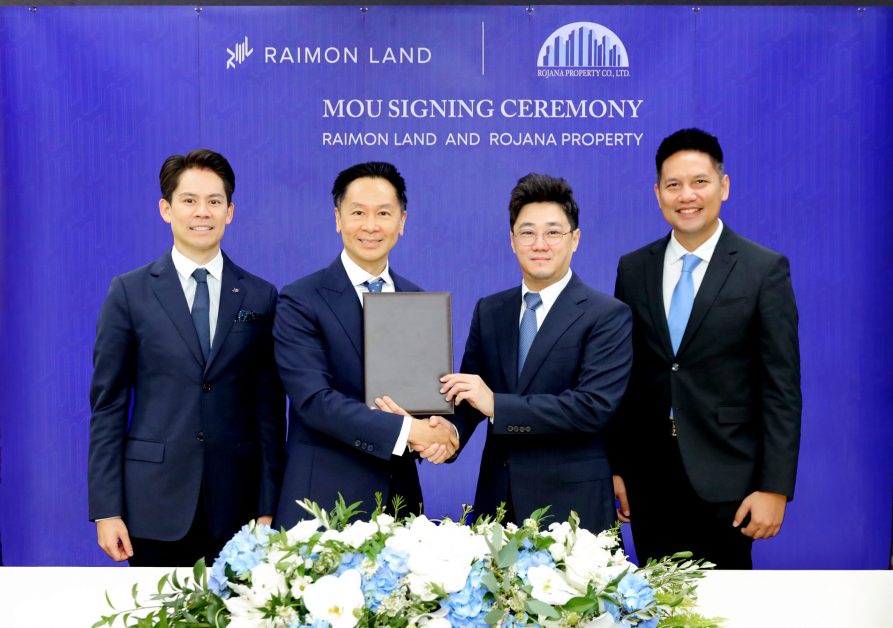 Raimon Land signs MoU with Rojana Property embarking on the development of branded hotel and residences in