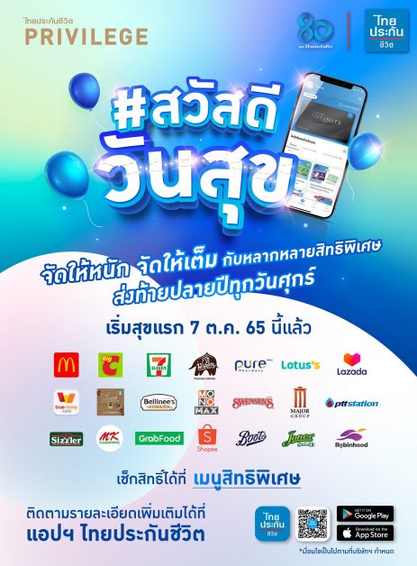 ไทยประกันชีวิต จัดแคมเปญ สวัสดี วันสุข 2565