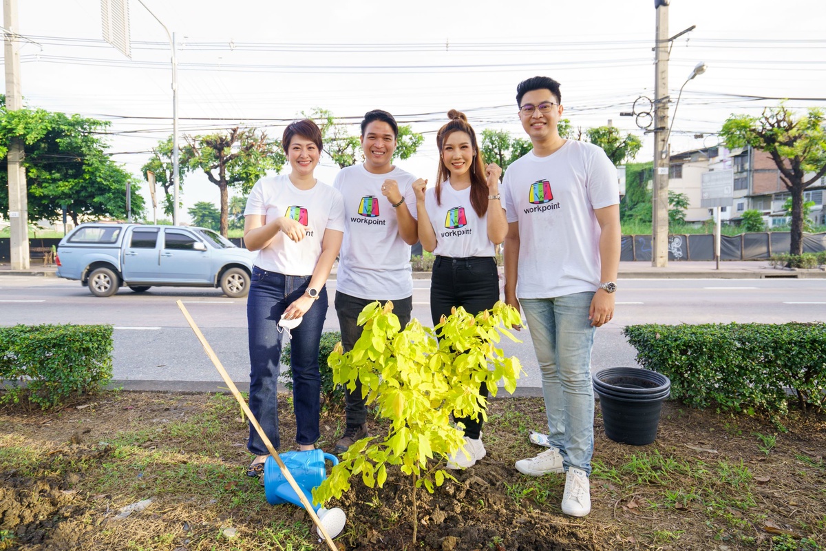 เวิร์คพอยท์ ร่วมกับ กทม. และสำนักงานเขตบางแค รวมพลังเพิ่มพื้นที่สีเขียว ปลูกต้นไม้ 1,400 ต้นในโครงการ ผู้ว่าฯ ท้าสื่อปลูกต้นไม้ล้านต้น