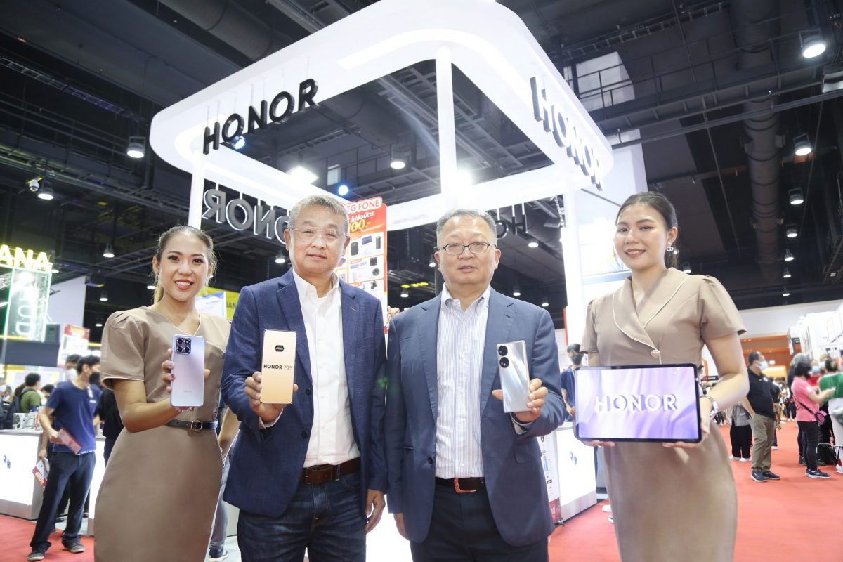 ออเนอร์ ประเดิม Thailand Mobile Expo ครั้งแรก กวาดยอดขายทะลุเป้ากว่า 120% สมาร์ทโฟนกล้องเทพ HONOR 70 มาแรง ครองแชมป์ขายดีที่สุด