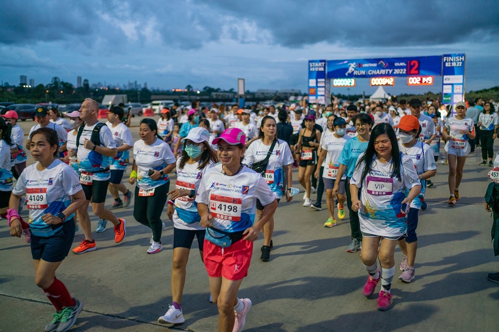 กลุ่มบริษัทยูนิไทย-ซียูอีแอล จัดกิจกรรมการวิ่งการกุศล UNITHAI- CUEL Run for Charity 2022 วิ่งด้วยใจ มอบให้โรงพยาบาล