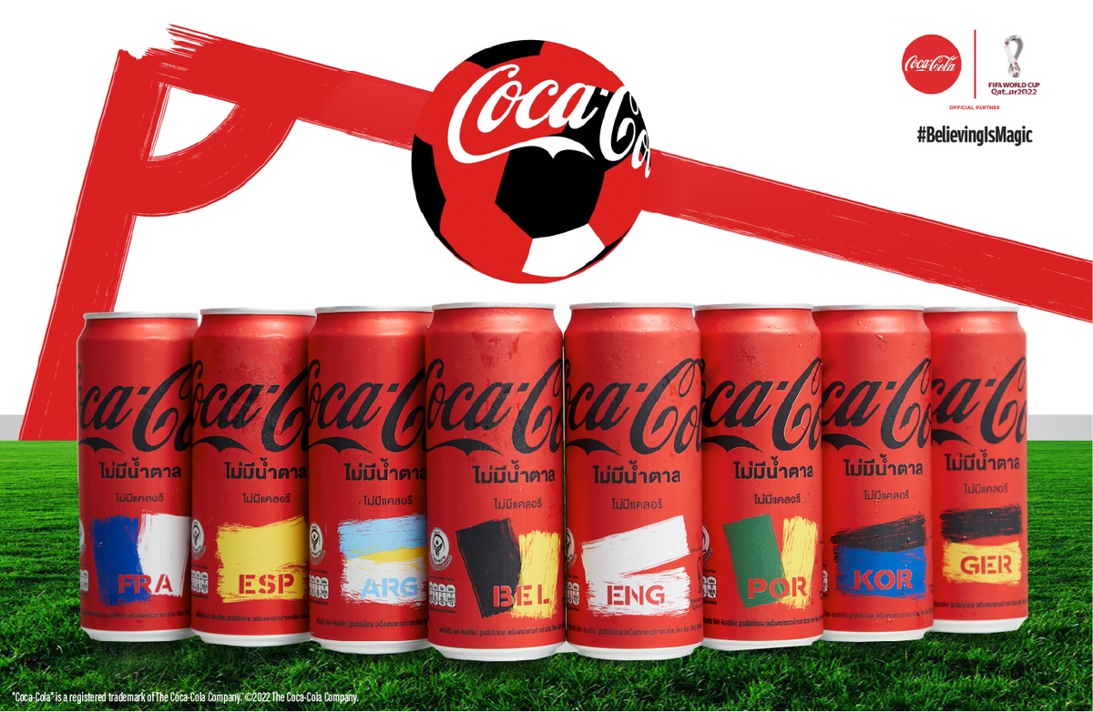 Coca-Cola(TM) shows soccer fans that 'Believing is Magic', releases FIFA World Cup(TM) 2022 special edition Coca-Cola(TM) cans in Thailand