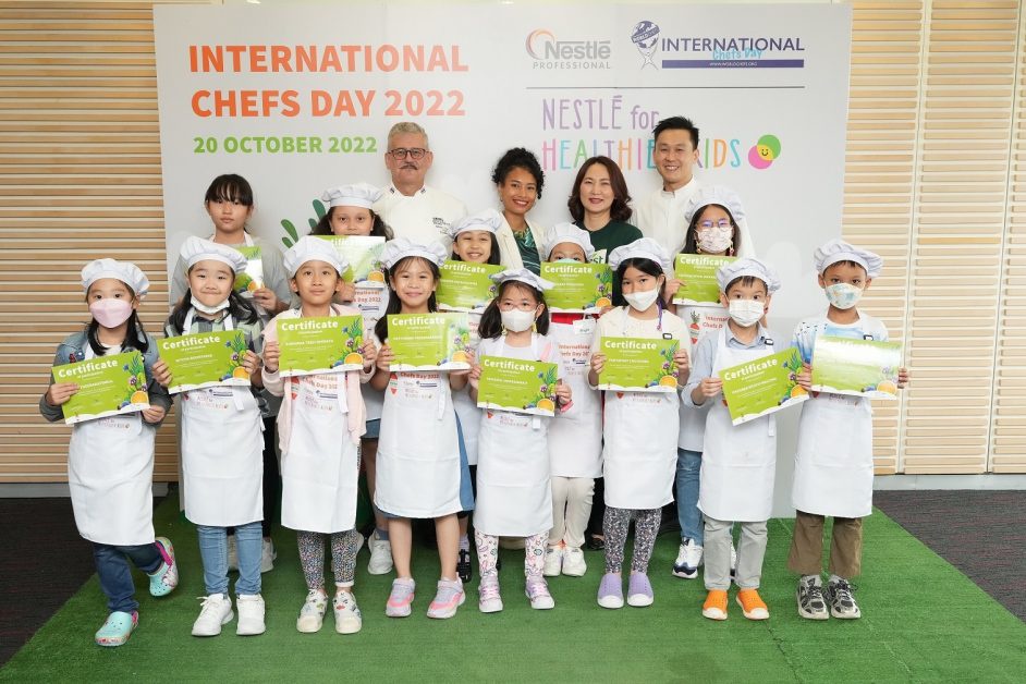 Nestle Professional, in collaboration with the World Chefs Association, celebrates International Chefs Day, organizing a cooking workshop for children to promote delectable and environmentally friendly meal concepts while also encouraging Thai youth to b