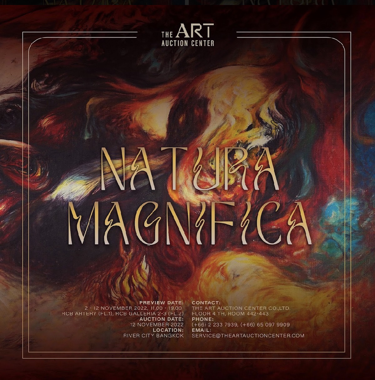 วงการศิลปะไทยคักคัก ดิ อาร์ต อ๊อคชั่น เซ็นเตอร์ (The Art Auction Center) เตรียมจัดประมูลผลงานศิลปะครั้งใหญ่แห่งปี ภายใต้ชื่อ NATURA