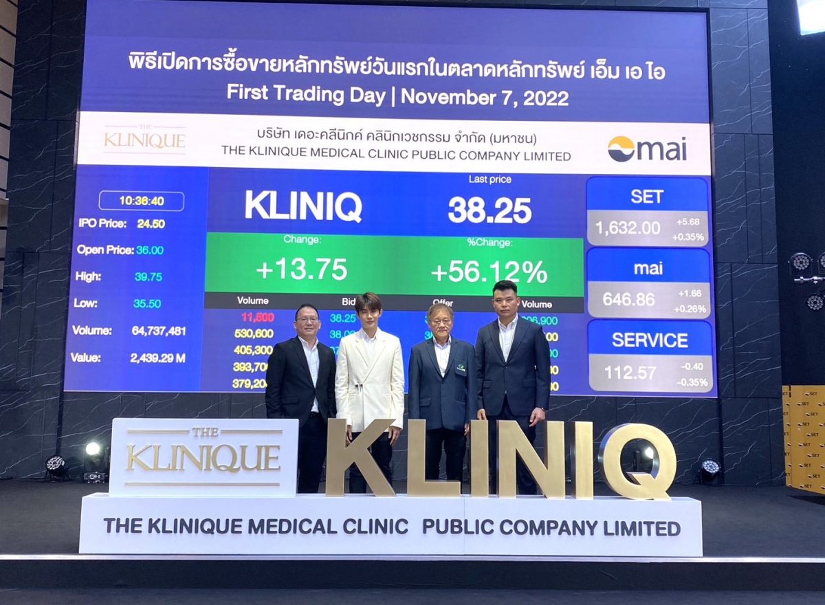 EKH ร่วมแสดงความยินดี KLINIQ เข้าเทรด mai