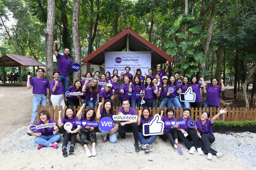 ซาโนฟี่ ประเทศไทย รวมพลังจิตอาสา สานต่อพันธกิจองค์กร ผ่านกิจกรรม We Volunteer 2022 ส่งเสริมสุขภาพและความเป็นอยู่ที่ดี พร้อมมอบโอกาสทางการศึกษา ณ โรงเรียนหมู่บ้านเด็ก
