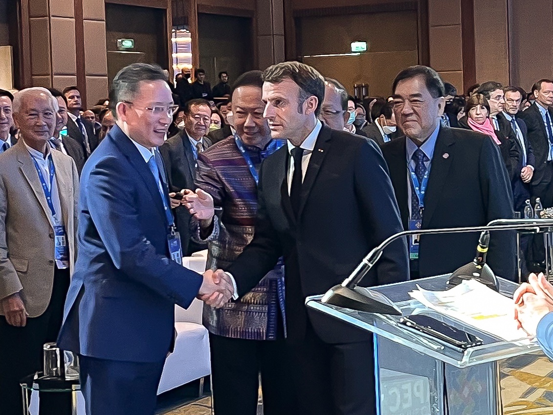 กรุงไทย ร่วมต้อนรับประธานาธิบดีฝรั่งเศสบนเวที APEC CEO SUMMIT THAILAND 2022 สนับสนุนความร่วมมือแก้วิกฤติโลกร้อน