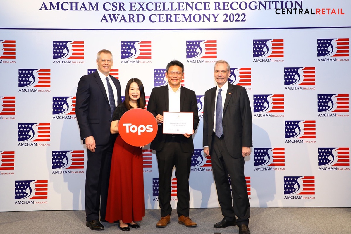 ท็อปส์ คว้ารางวัลระดับแพลตตินัม AMCHAM CSR EXCELLENCE AWARDS ต่อเนื่องเป็นปีที่ 12